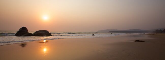 Yoga in Goa, Yoga Indien, Yoga am Strand, Yoga am Meer